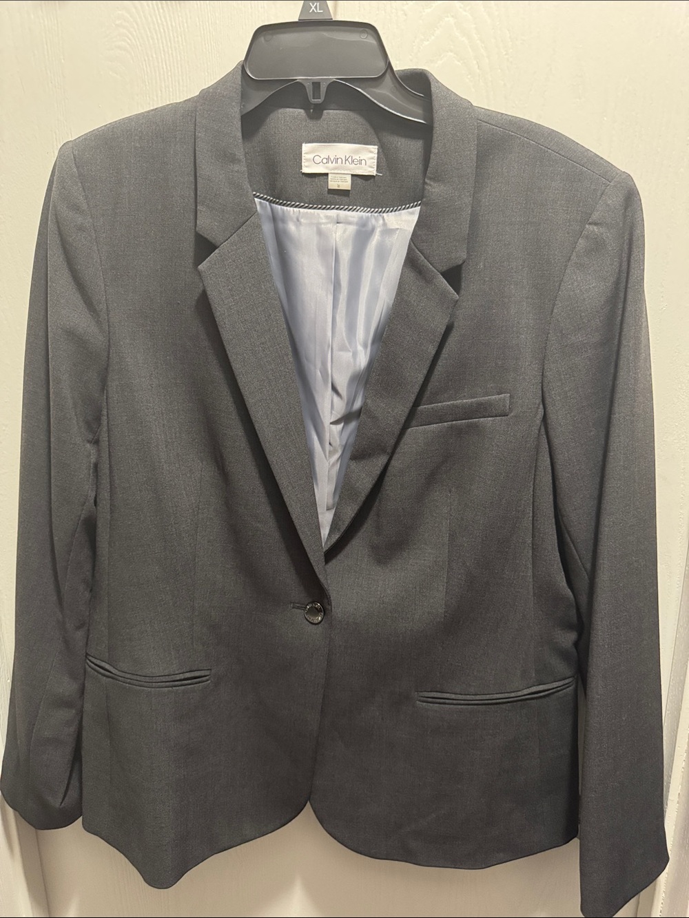 Calvin Klein Women's Charcoal Gray Blazer